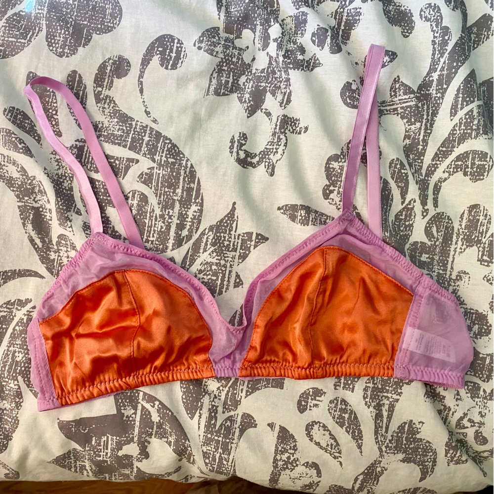 NWOT Araks silk bralette, Size L